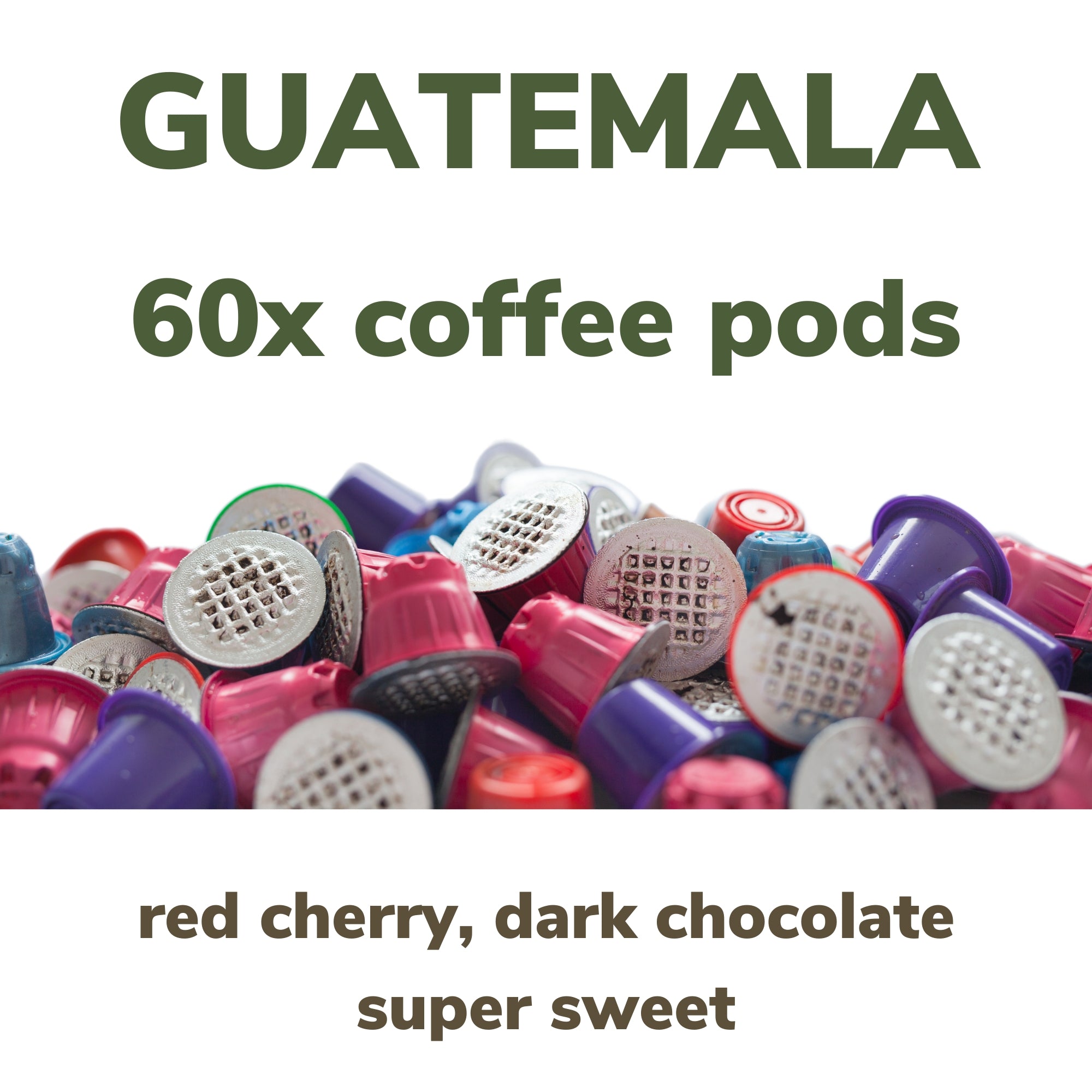Guatemala organic coffee pods