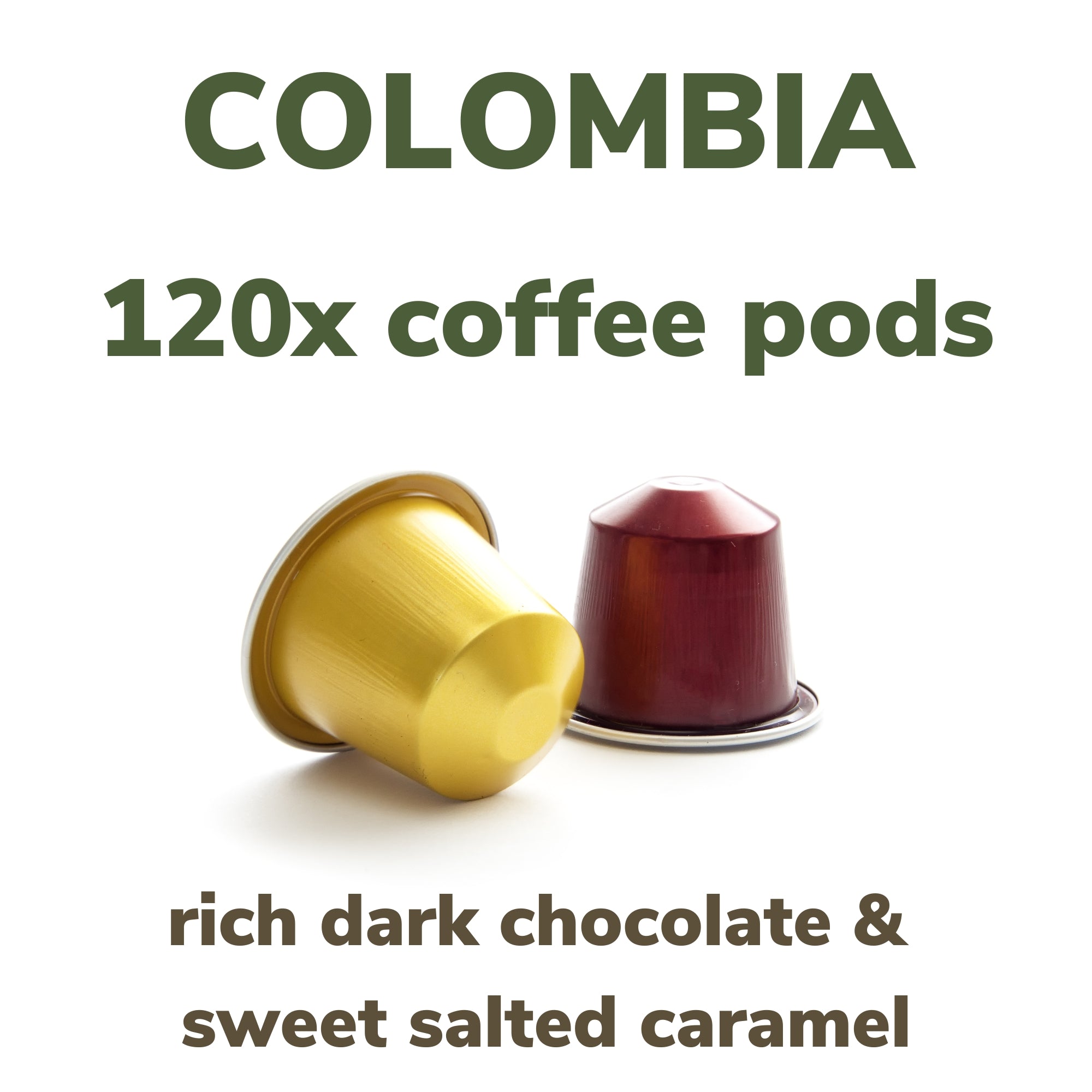 mycoffeepods Colombia 120 pack organic pods